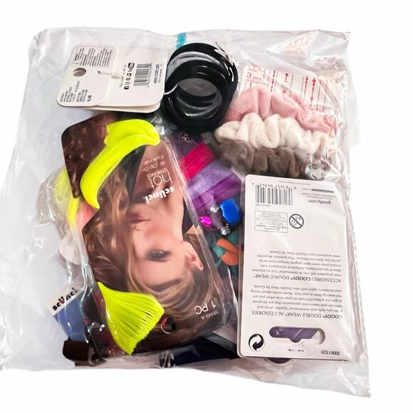 Huge Hair Accessory Lot Jasmine Ties Elastics Mesh Headband Pearl Scrunchies - Picture 6 of 6